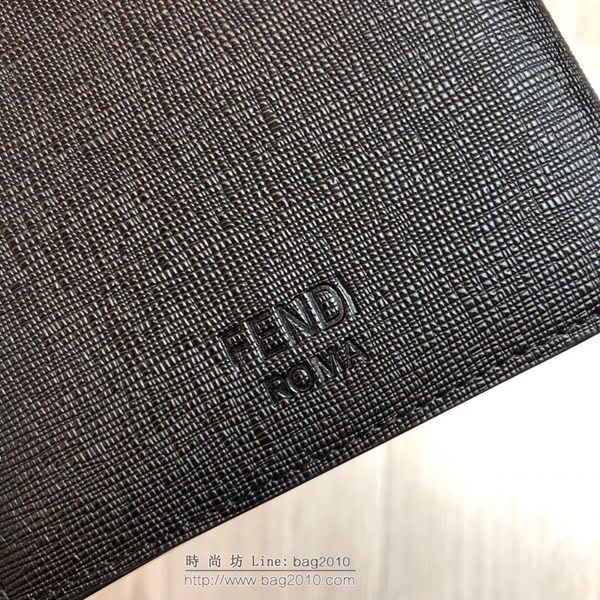 FENDI短夾錢包 19年春夏季最新手包 小摔牛皮 芬迪對折錢包  fdz2138